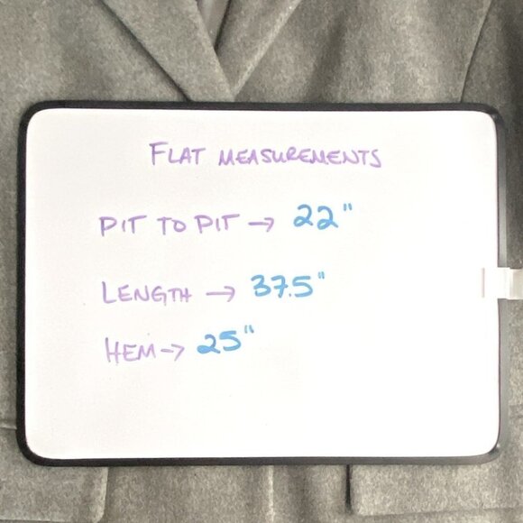 1 Madison Luxe Outerwear Grey Wool Blend Long Overcoat XL - Picture 4 of 12